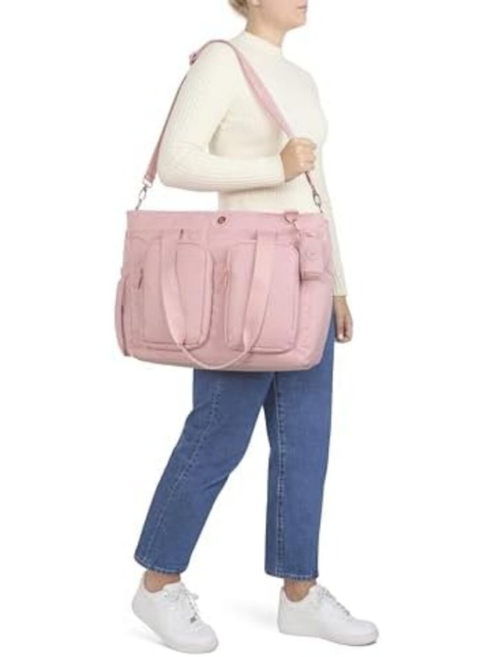 Stylish Weekender Tote Diaper Bag | Spacious, Lightweight & Versatile Design - Picture 3 of 6